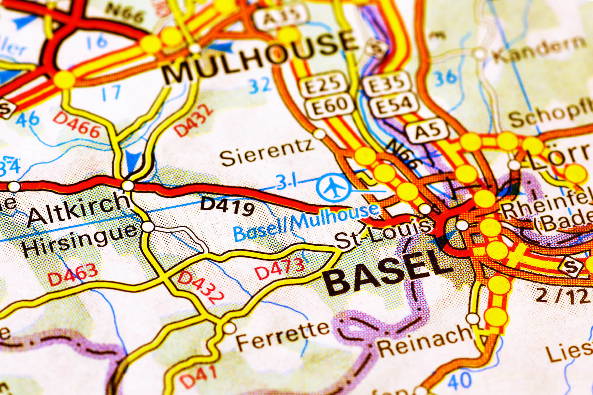Basel Area Map